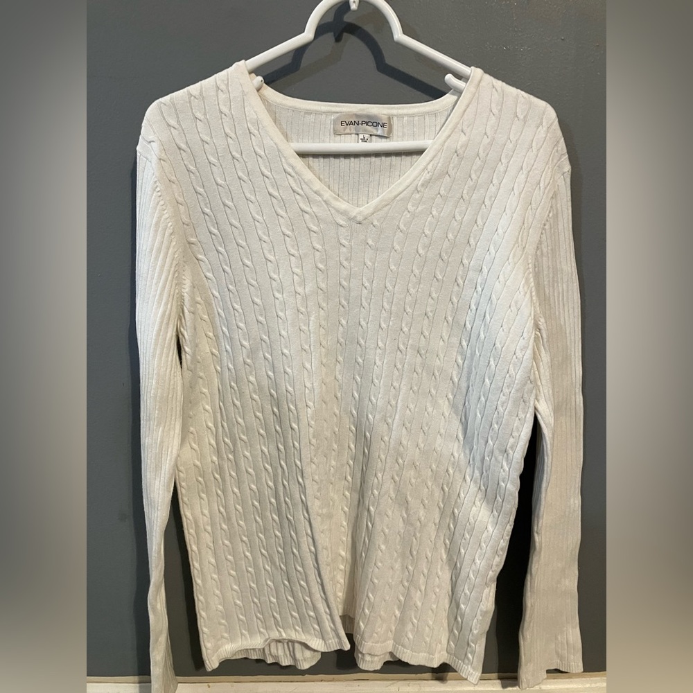 Beautiful Evan Picone Woman's Sweater Classic Size Large Business Work Wear VTG